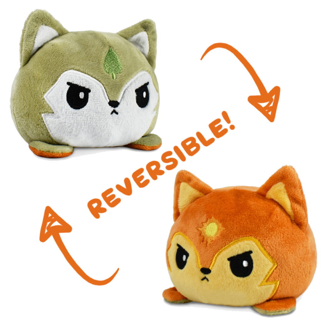Plush: Reversible Wolf [Angry Spring + Angry Summer]