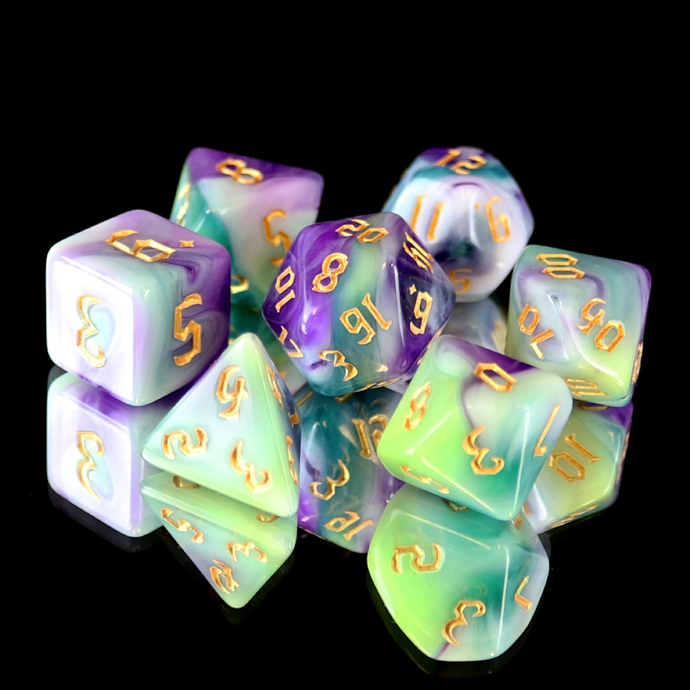 DHD RPG Dice Set Siberian Iris