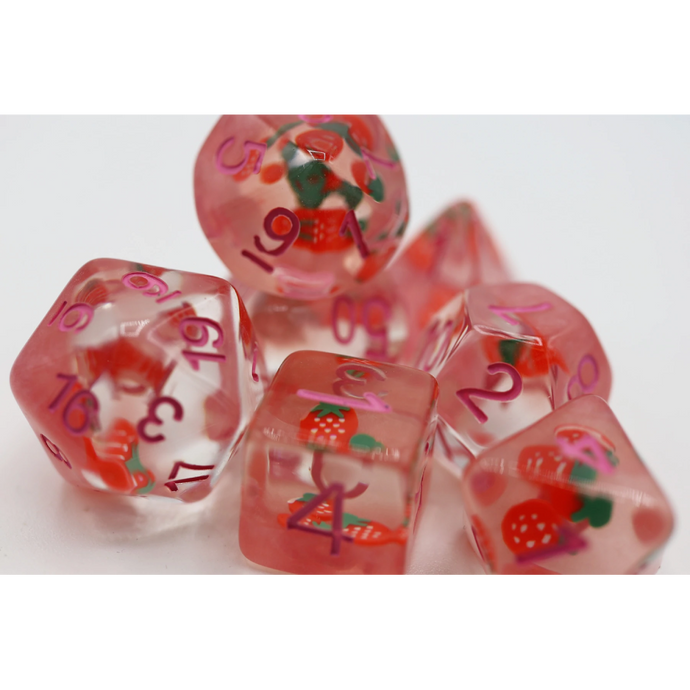FBG RPG Dice Set Strawberry Shortcake