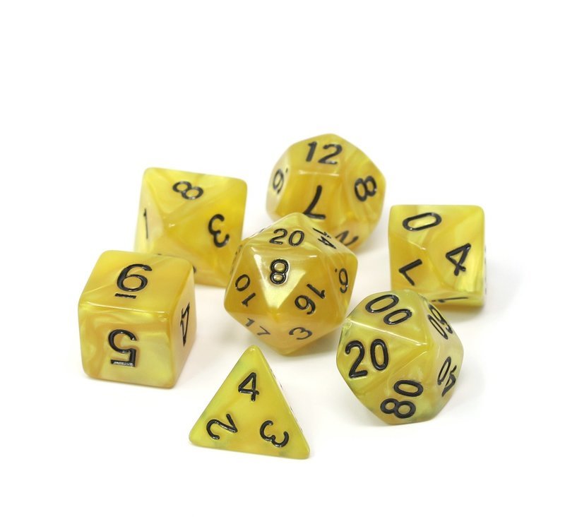 DHD RPG Dice Set Gold Doubloons