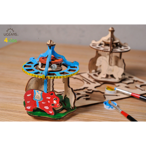 UGears 4Kids Coloring Models: Merry-Go-Round