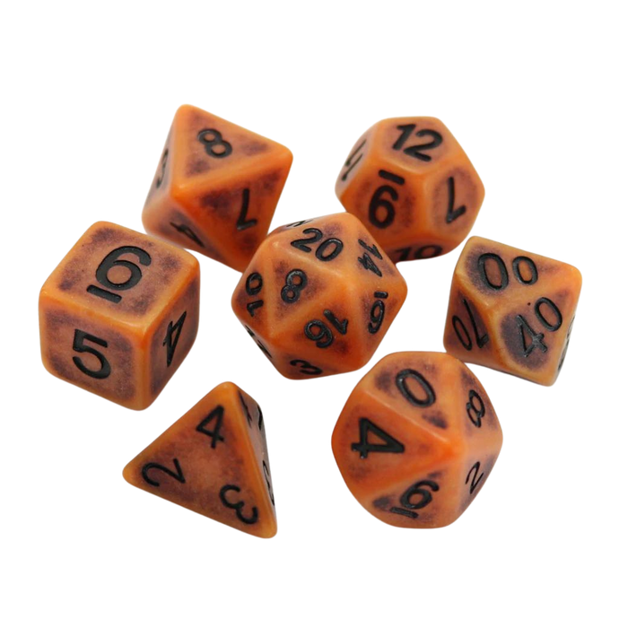 DHD RPG Dice Set Ancient Pumpkin