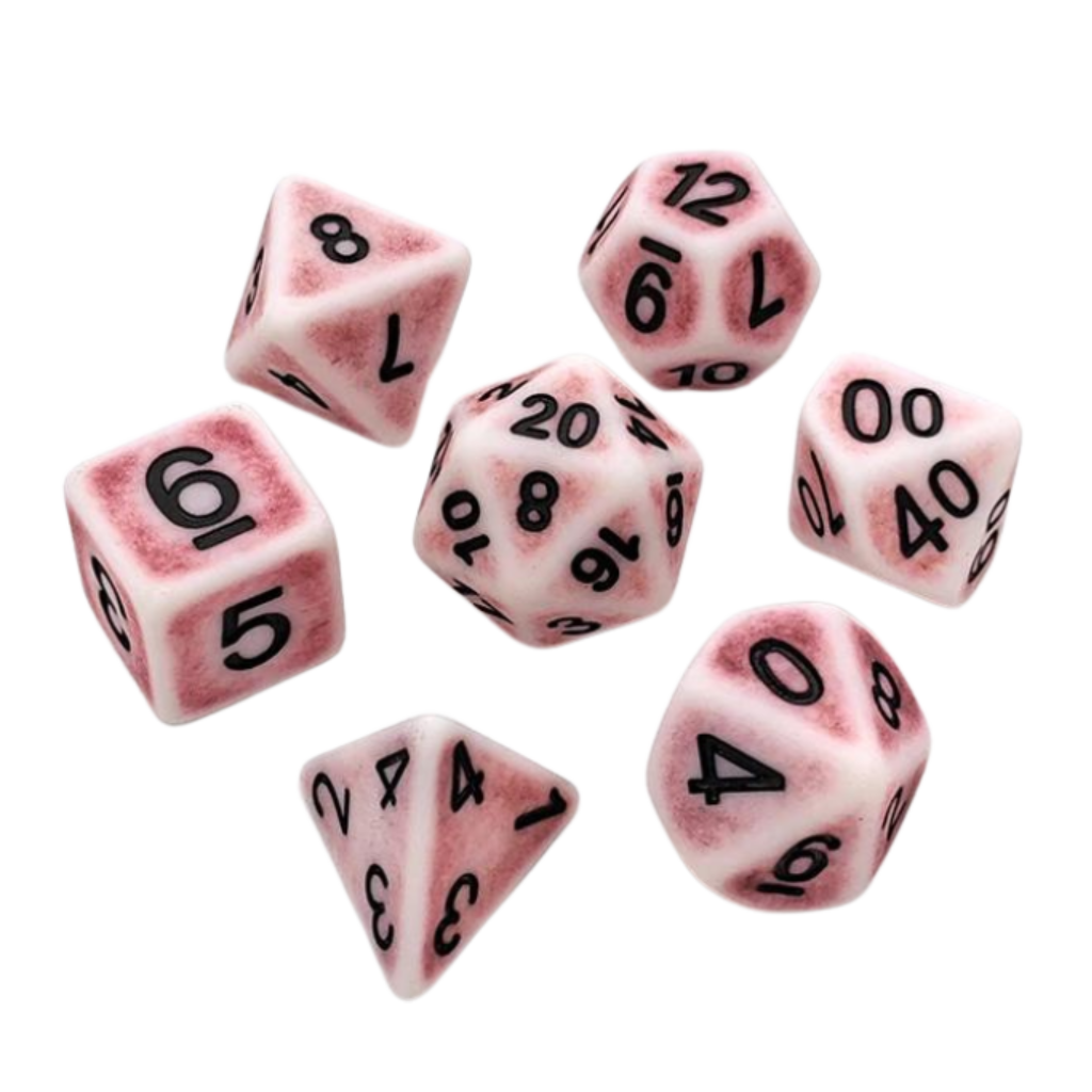 DHD RPG Dice Set Ancient Pink