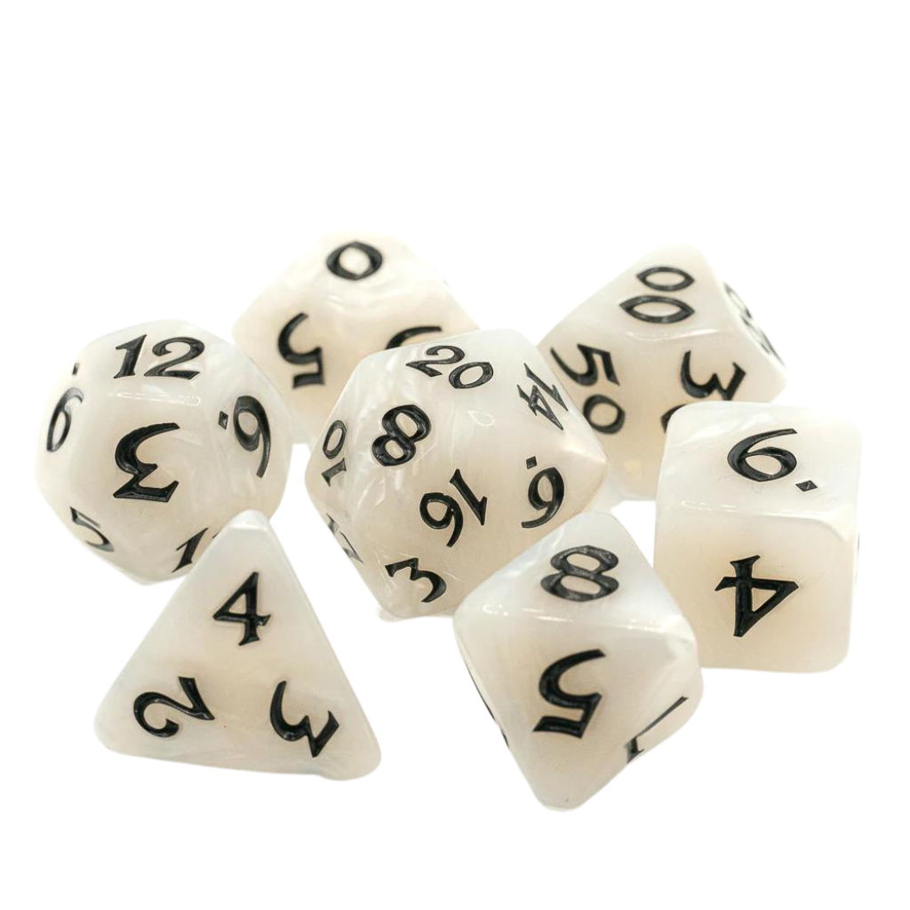 DHD RPG Dice Set Elessia Elf Queen with Black