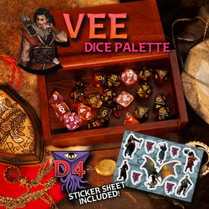 DHD RPG Dice Set Vee Dice Palette from D4