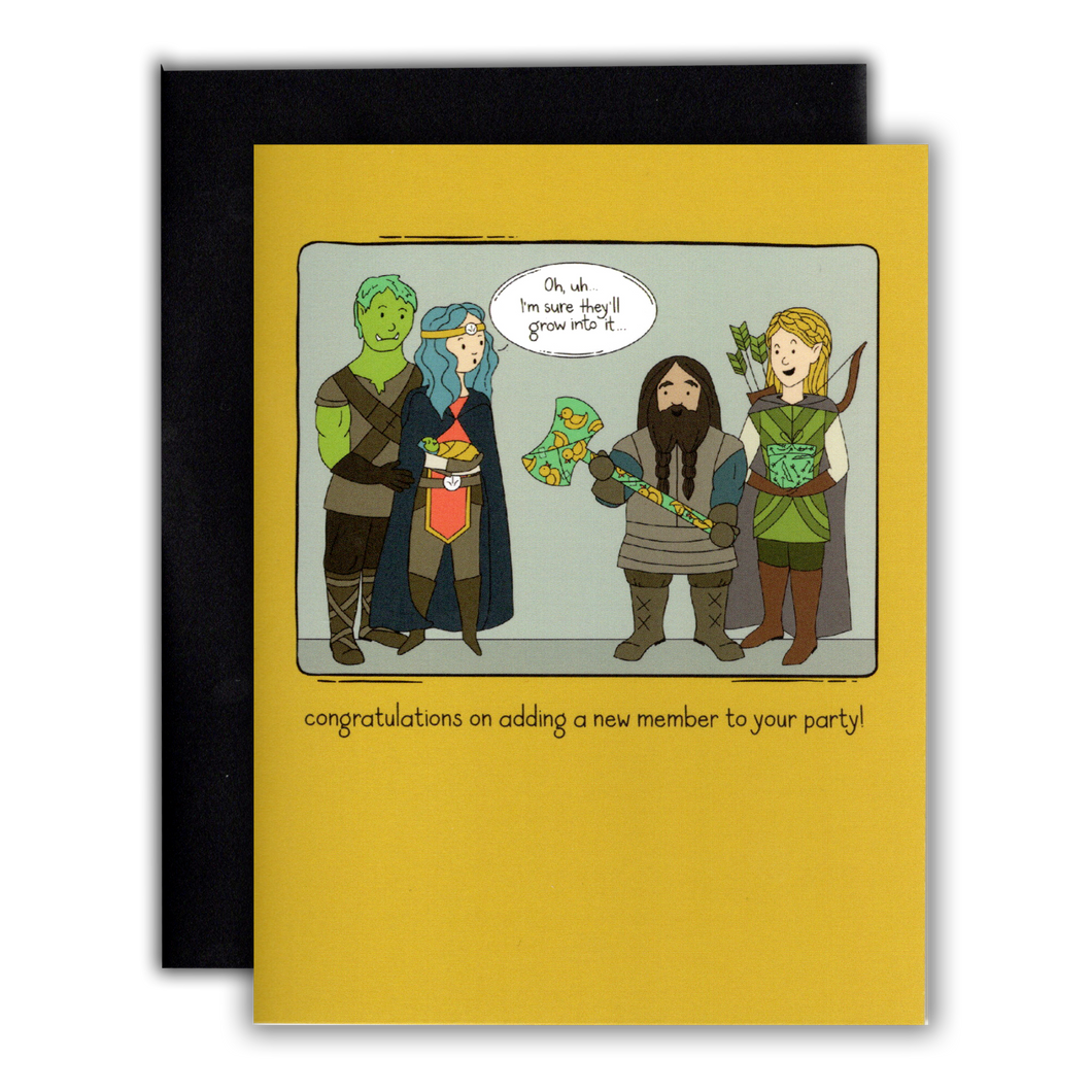 Greeting Card: New Baby Congratulations - D&D/RPG