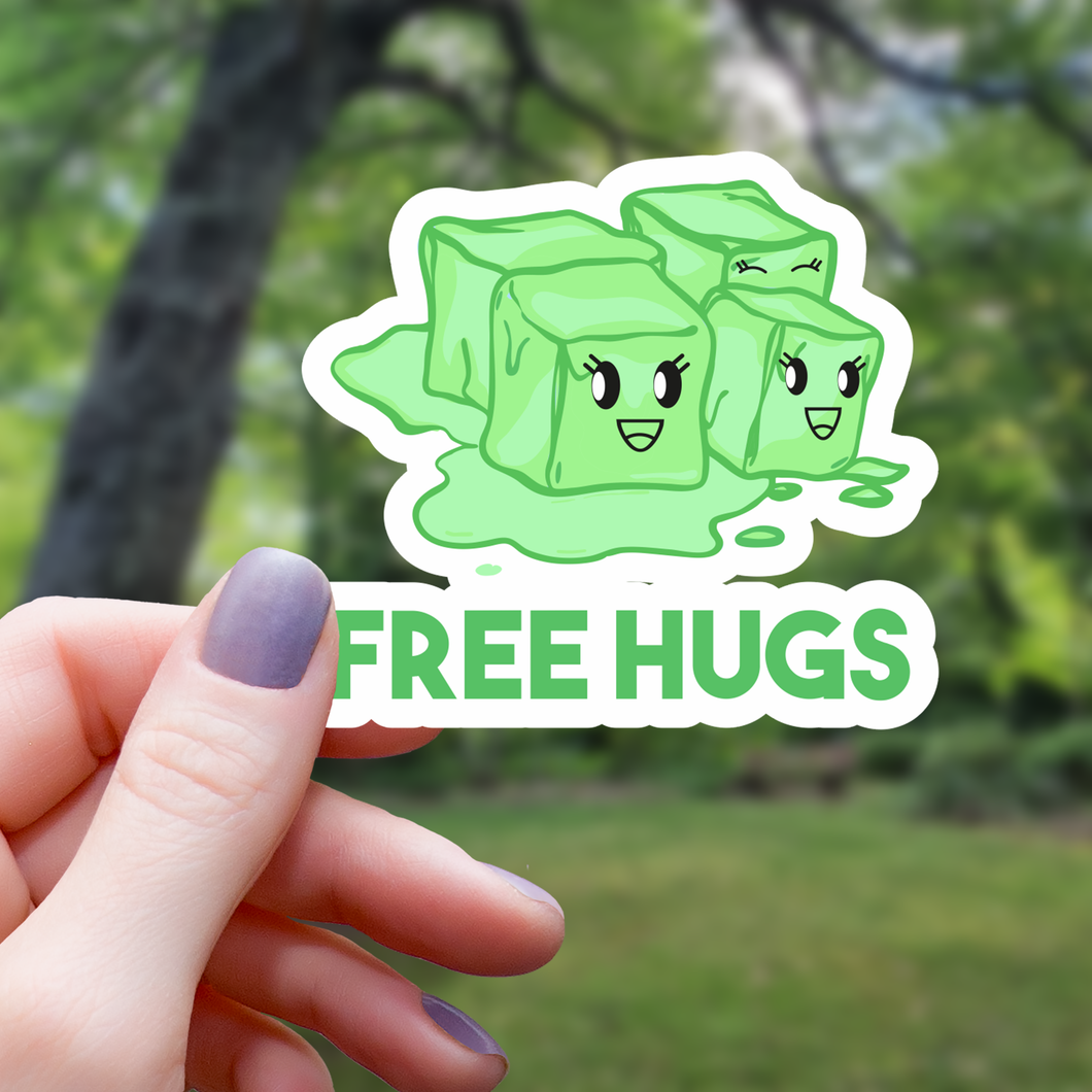 Sticker: Free Hugs Gelatinous Monster