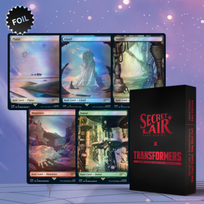 MTG Secret Lair Transformers One Shall Stand, One Shall Fall Traditional Foil Edition