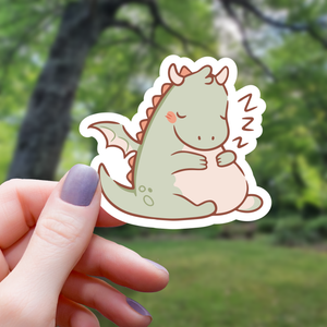 Sticker: Chibi Sleeping Dragon Monster