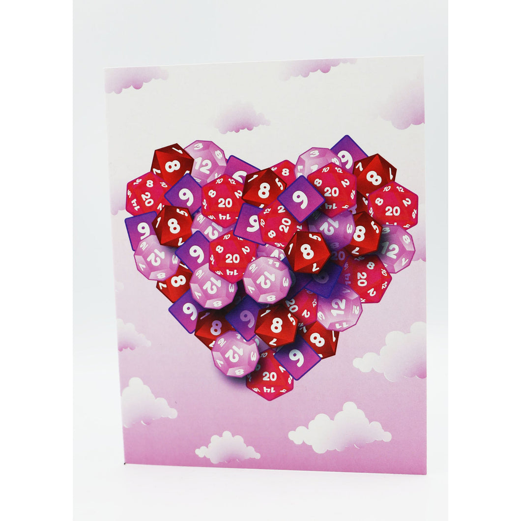 Greeting Card: Valentine's Day Card - Hearts in the Clouds
