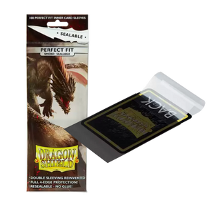 Dragon Shield 100 Pack Perfect Fit Sealable Smoke