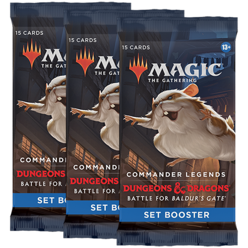 MTG Commander Legends Battle for Baldur's Gate Set Booster Pack x3