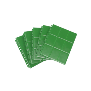 Binder Pages Sideloading 18 Pocket Green (1 Page)