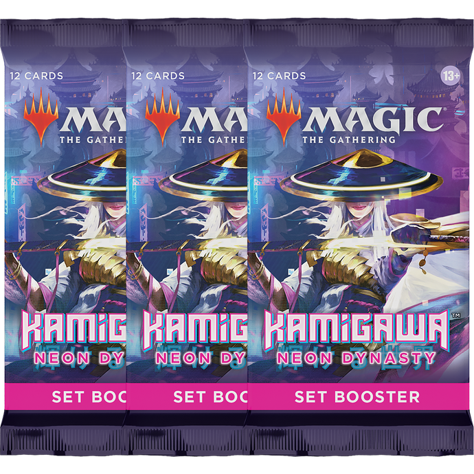 MTG Kamigawa Neon Dynasty Set Booster Packs x3