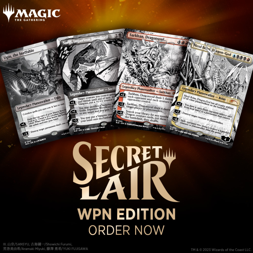 MTG Secret Lair More Borderless Planeswalkers – Halcyon Games MTG Secret Lair More Borderless Planeswalkers – Halcyon Games