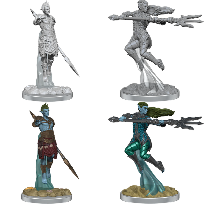 DND Nolzur's Marvelous Unpainted Miniatures W20 Sea Elf Fighters