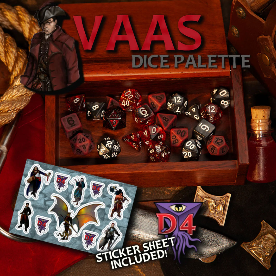 DHD RPG Dice Set Vaas Dice Palette from D4